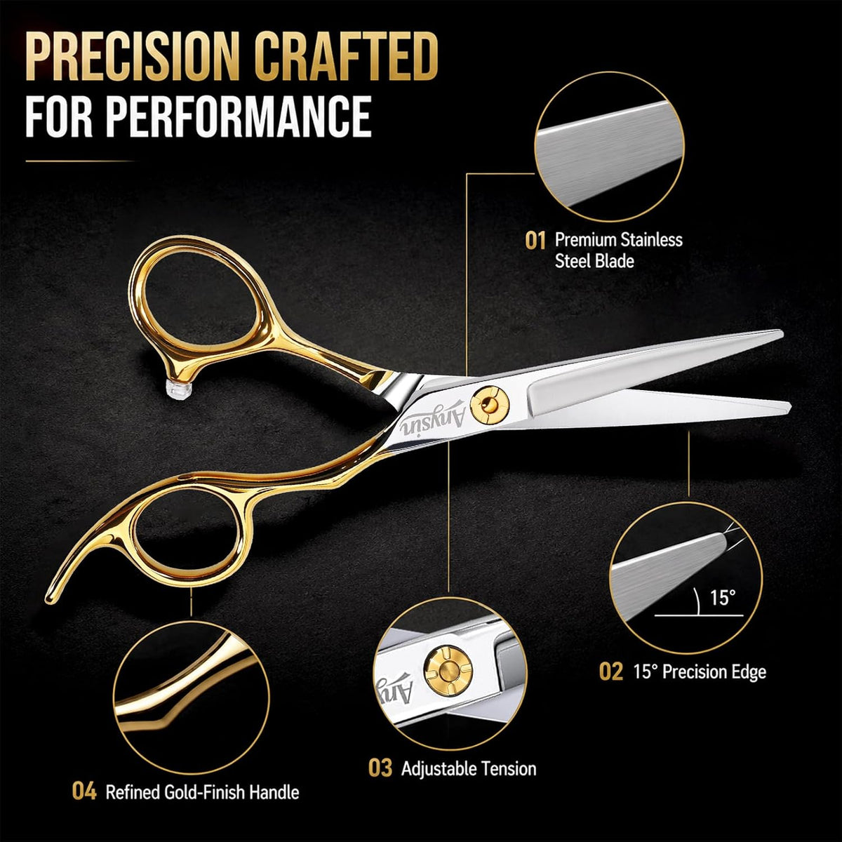 Tijeras profesionales para adelgazar el cabello, tijeras texturizad...