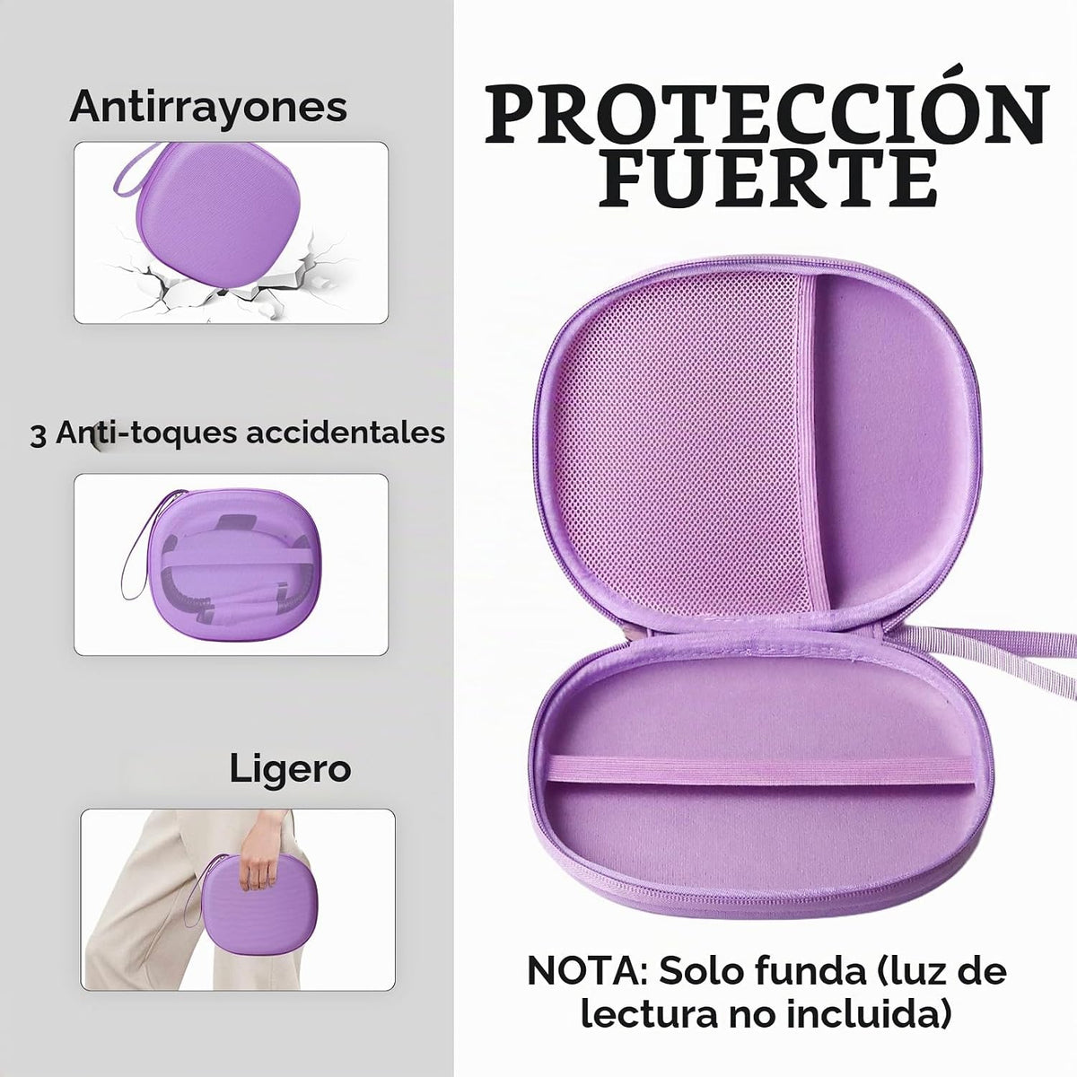 CAIOVSE Funda para luz de lectura de libros compatible con Glocusen...