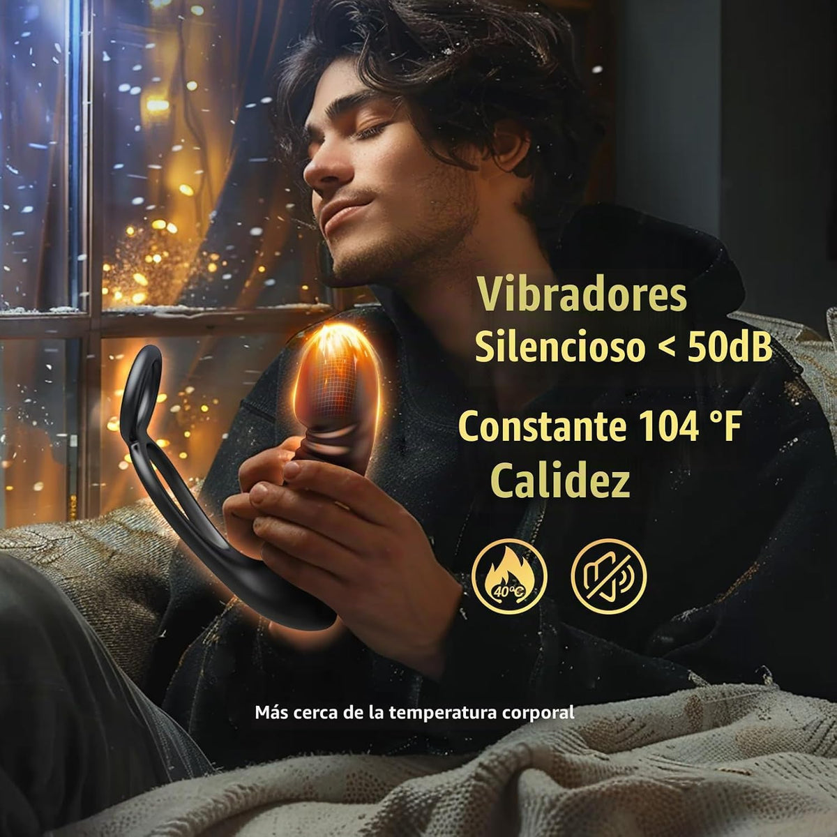 BEISAR - Vibrador de cuentas anales, juguete sexual masculino para...