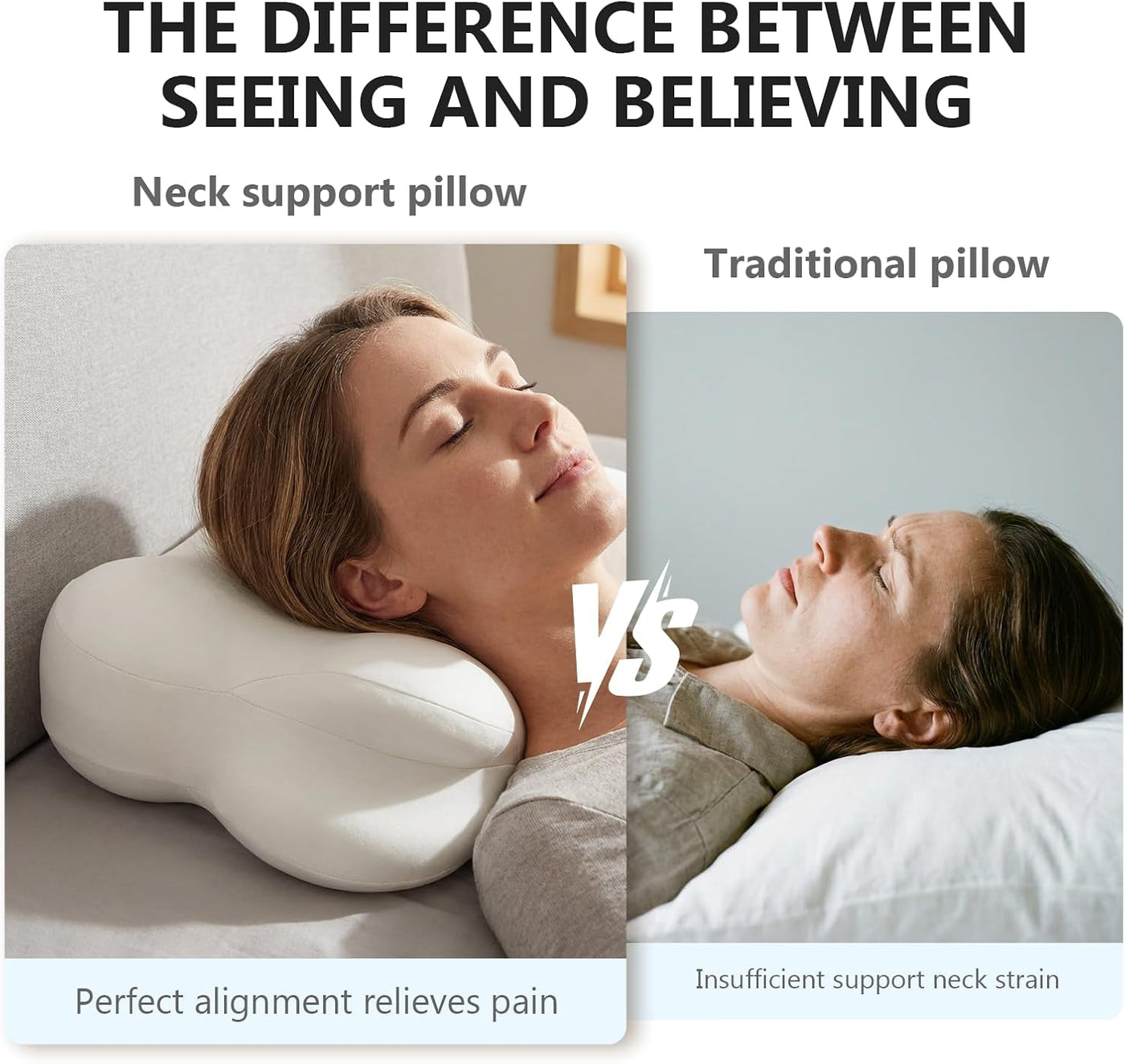 TGAHY Almohada Cloud de espuma viscoelástica ergonómica para el cue...