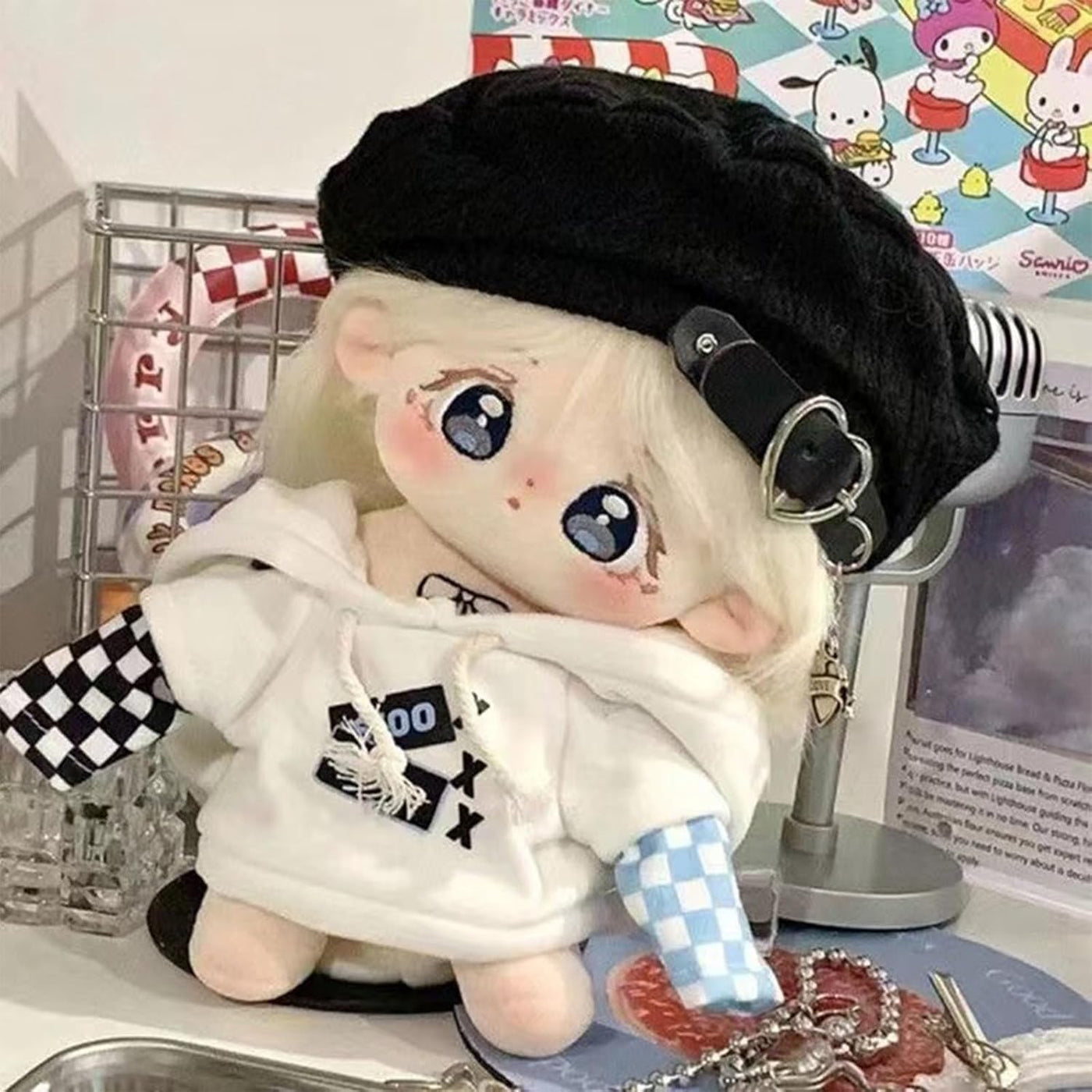 Ruyumei Muñeco de peluche de anime kawaii de 20 cm de algodón con o...