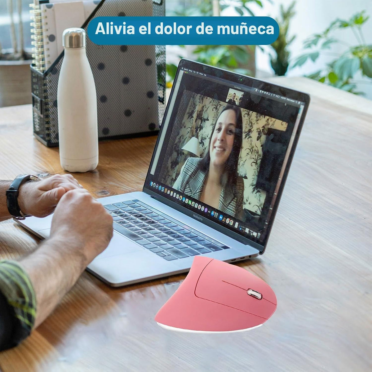 OTYSRH Ratón vertical inalámbrico ergonómico Ergo Optical 2.4G Rató...