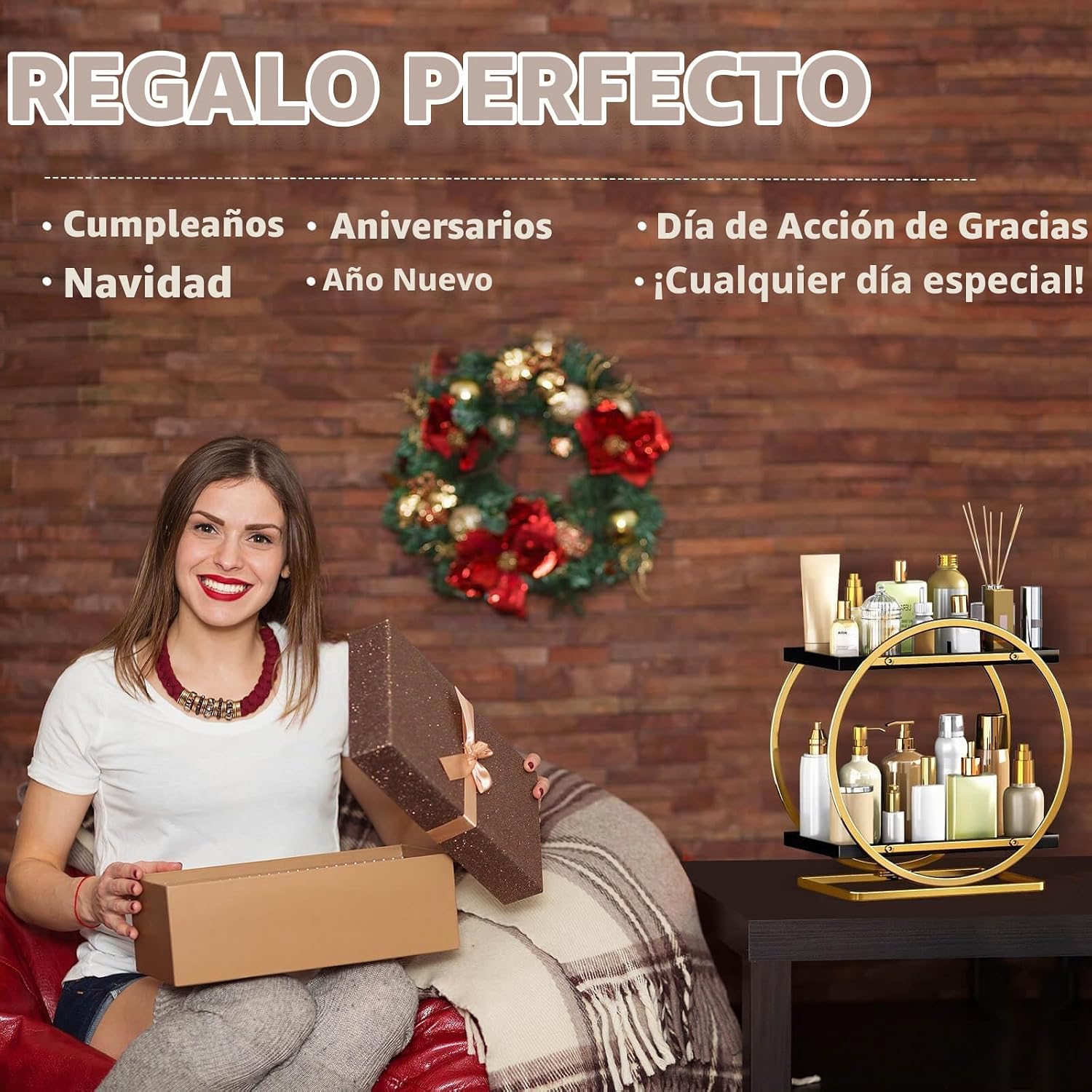 YIWANFW Organizador de Maquillaje para Tocador, Organizador de Perf...