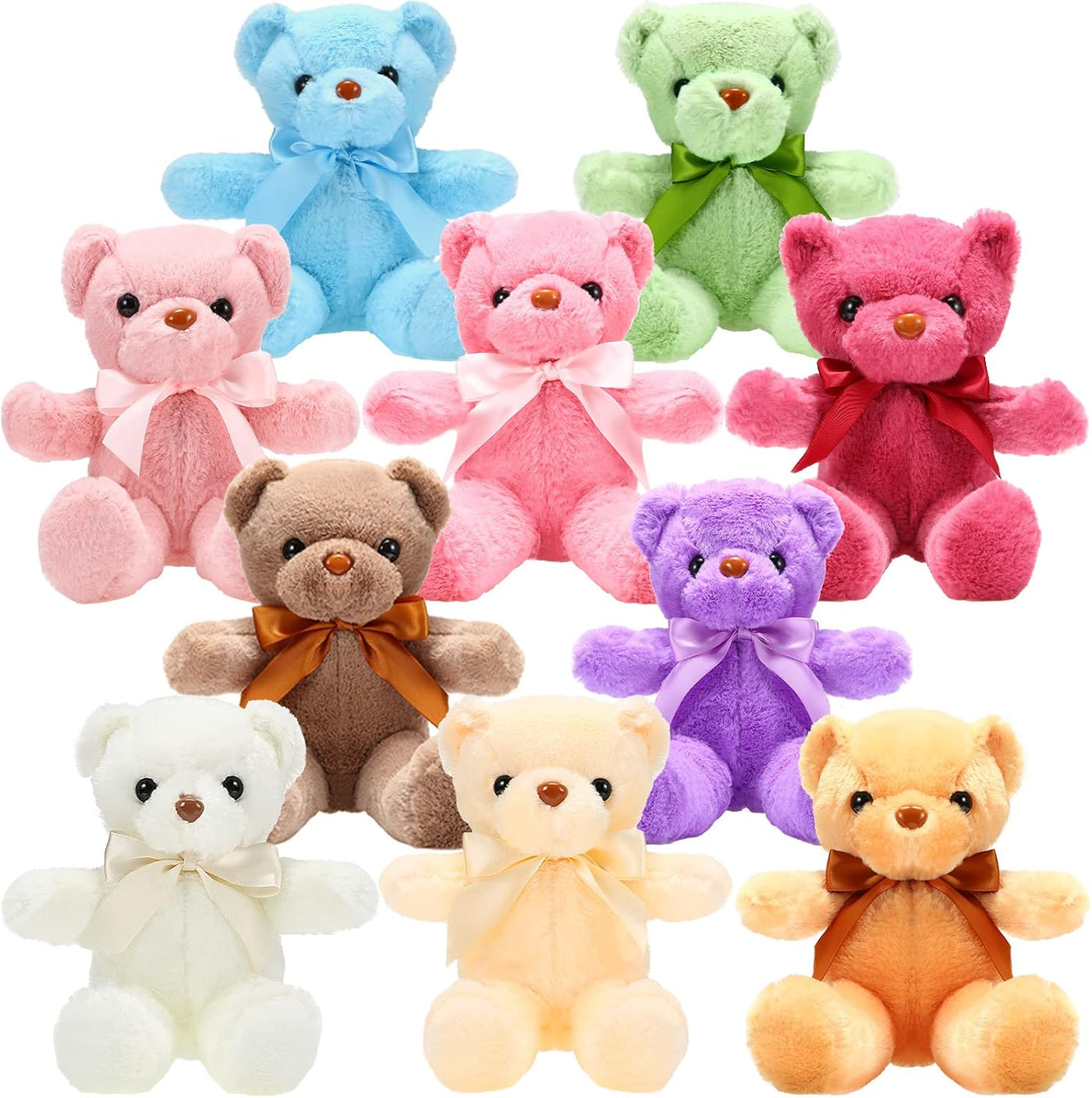 Skylety 10 Piezas Osos de Peluche a Granel Animales de Peluche Suav...