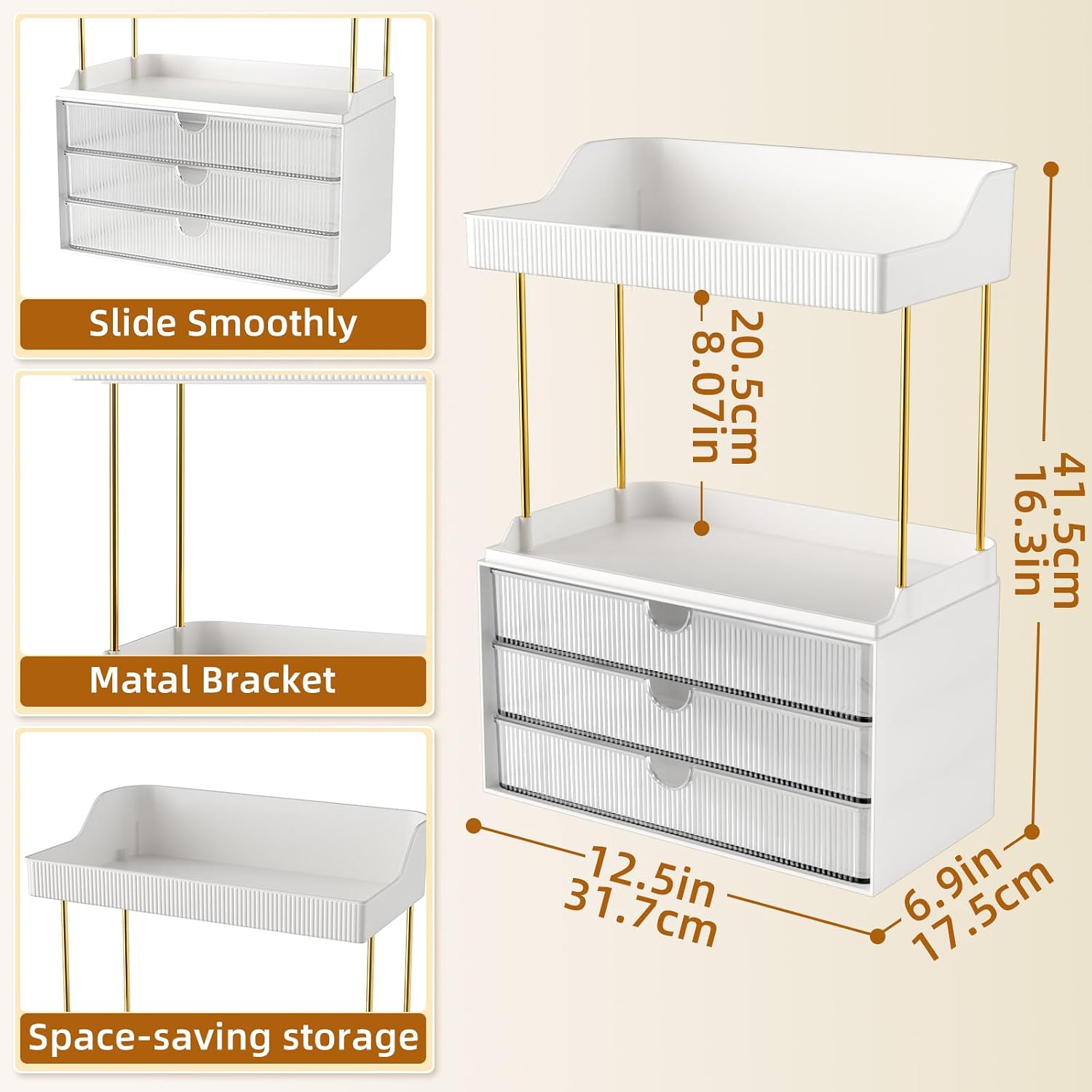 StorBin Arcylic - Organizador de maquillaje y cuidado de la piel de...