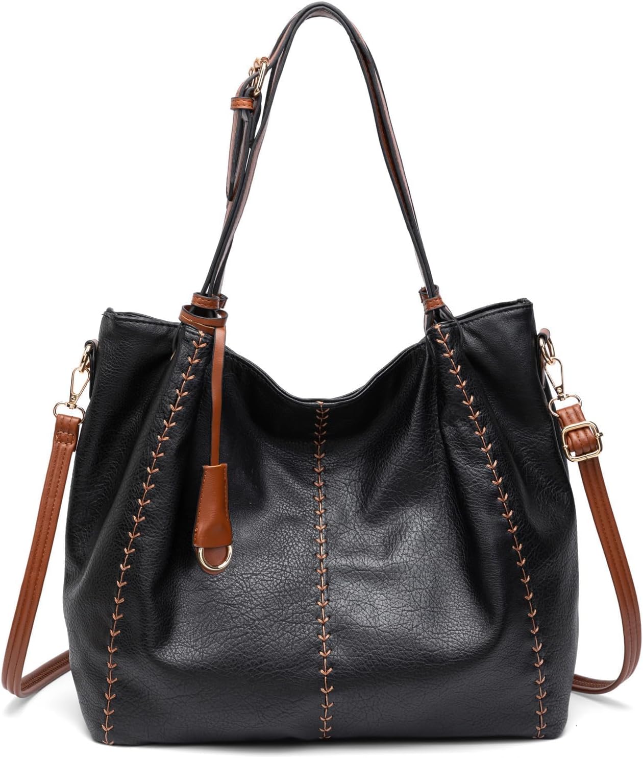 myfriday Bolso de hombro estilo hobo vintage para mujer, bolso de m...