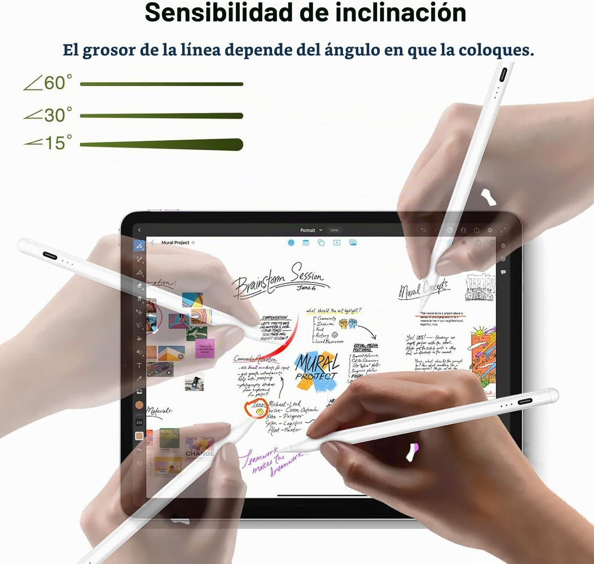 Lápiz capacitivo para Apple iPad (2026-2018), lápiz capacitivo de c...