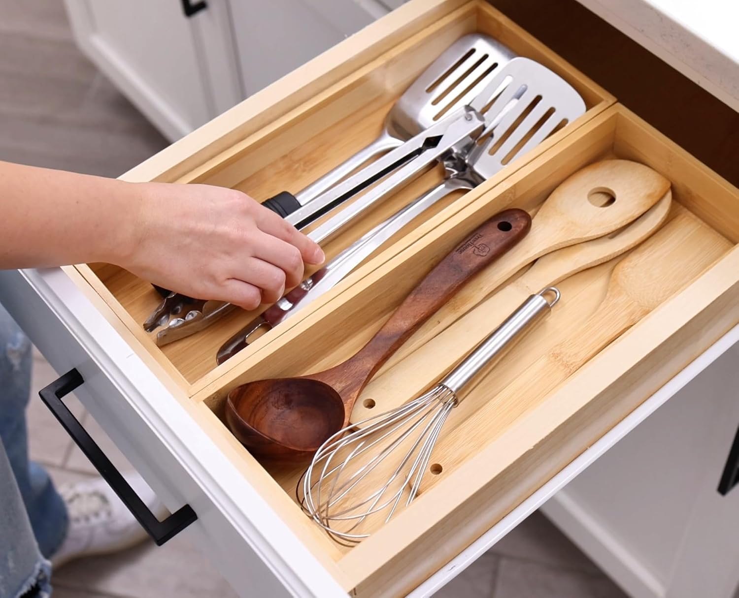 Fabsome Organizador de Cajón de Utensilios de Cocina, Contenedores...
