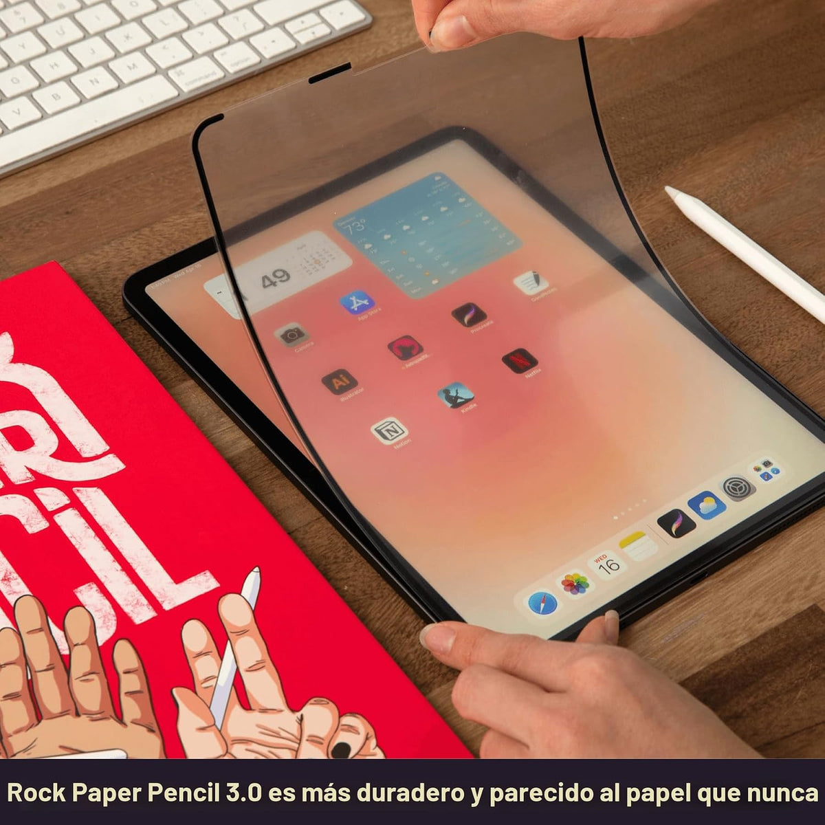 Astropad Rock Paper Pencil v3.0 - Protector de pantalla de papel pa...