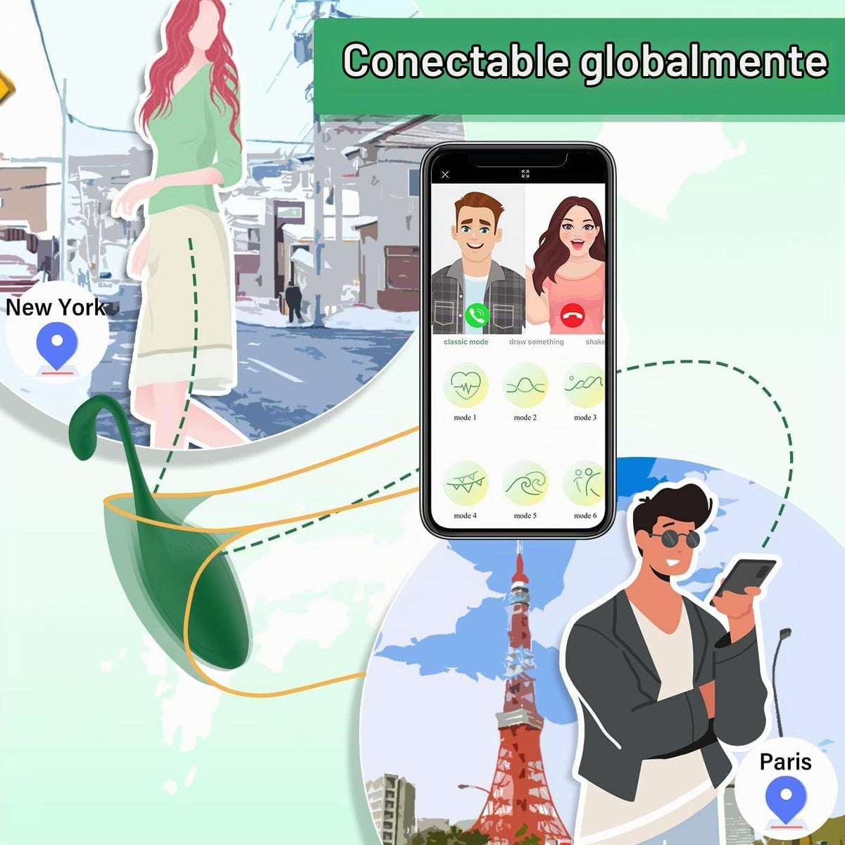 Vibrador de Bragas con Control Remoto por APP para Punto G \u2013 P...