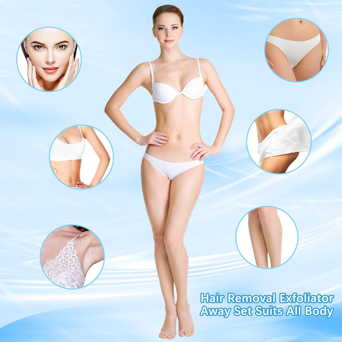 Chumia Kit de exfoliación Smooth Away de 102 piezas para mujeres y...