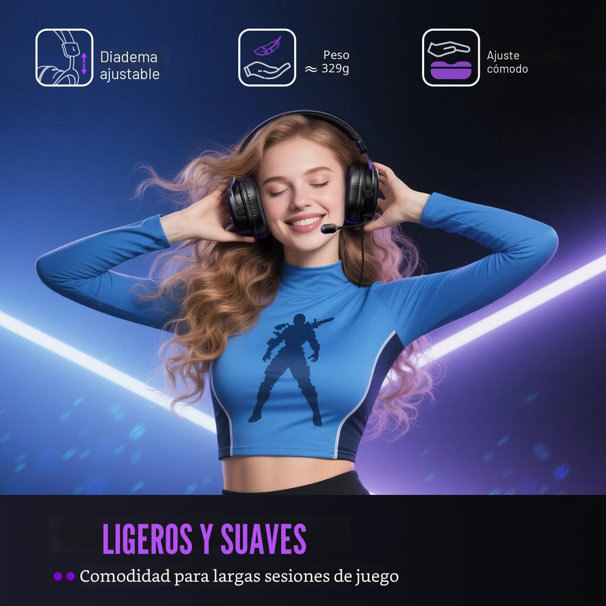 Auriculares para juegos con cable FIFINE H9 con micrófono, 3,5 mm y...