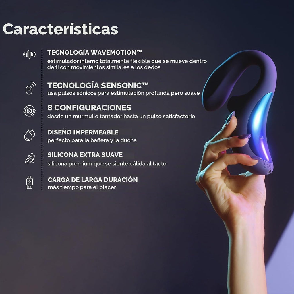 LELO Enigma Wave Vibrador de triple estimulación para mujeres, vibr...