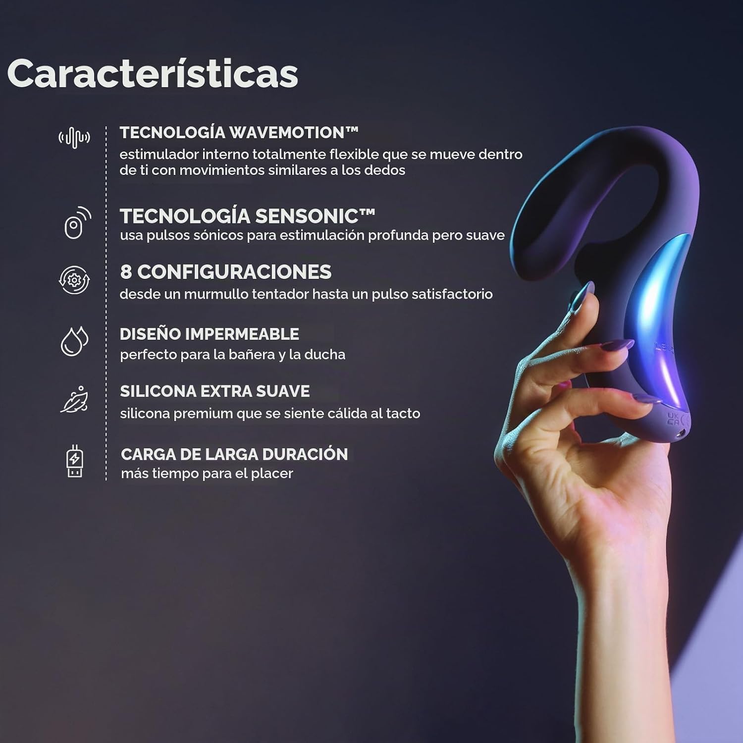 LELO Enigma Wave Vibrador de triple estimulación para mujeres, vibr...