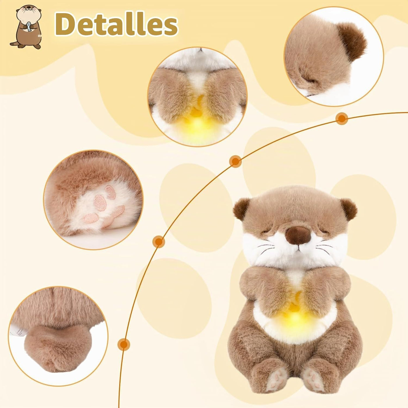 LLUKEME Baby Comfort Nutria Respirando Animal de peluche | Buddy-Fu...