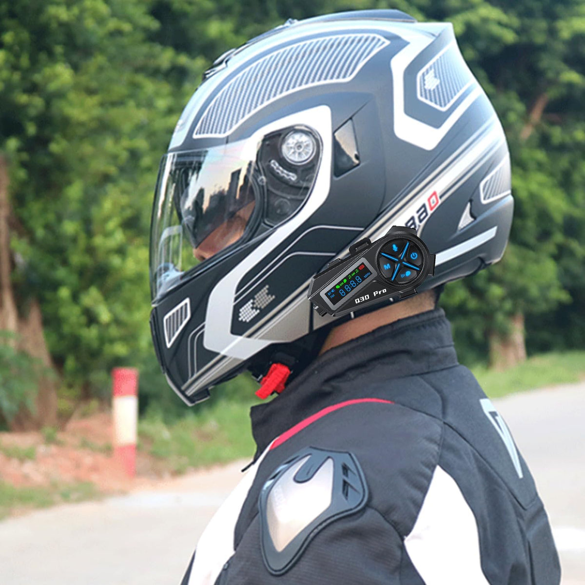YMY Walkie Talkies para casco, kit de intercomunicación para motoci...