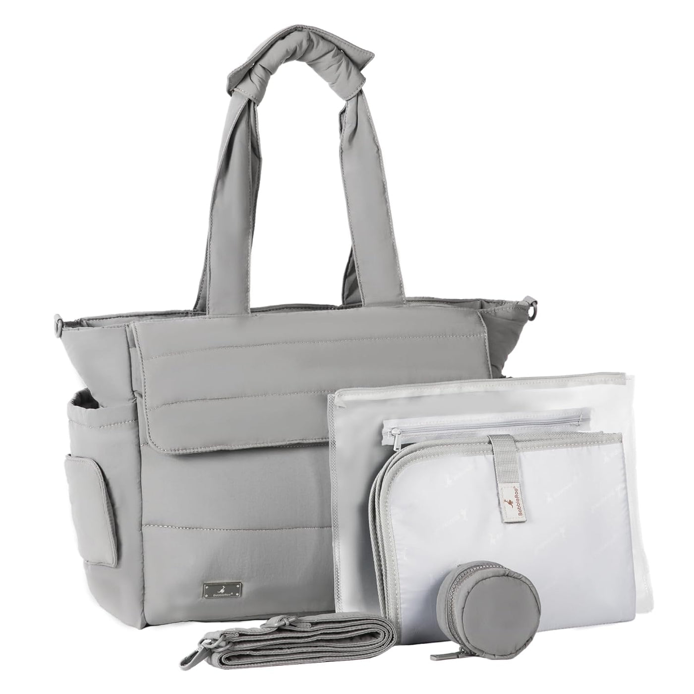 BabbleRoo Flo Tote - Bolsa de pañales, 14 bolsillos para recién nac...