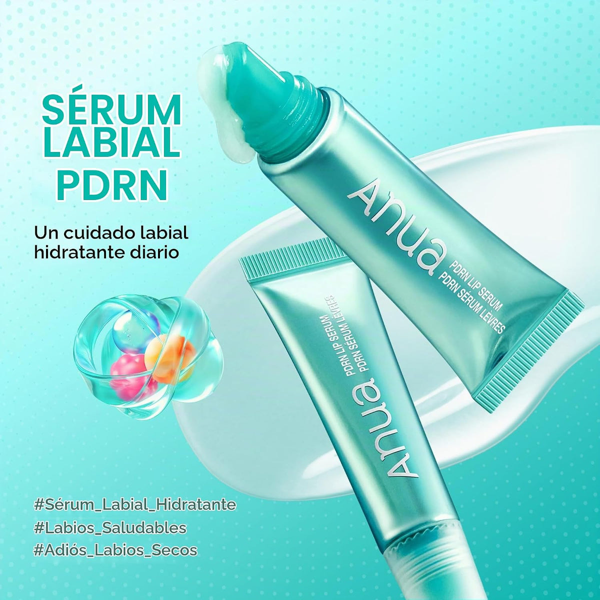 Anua Suero labial PDRN, 0.33 fl.oz | Hidratación de larga duración...