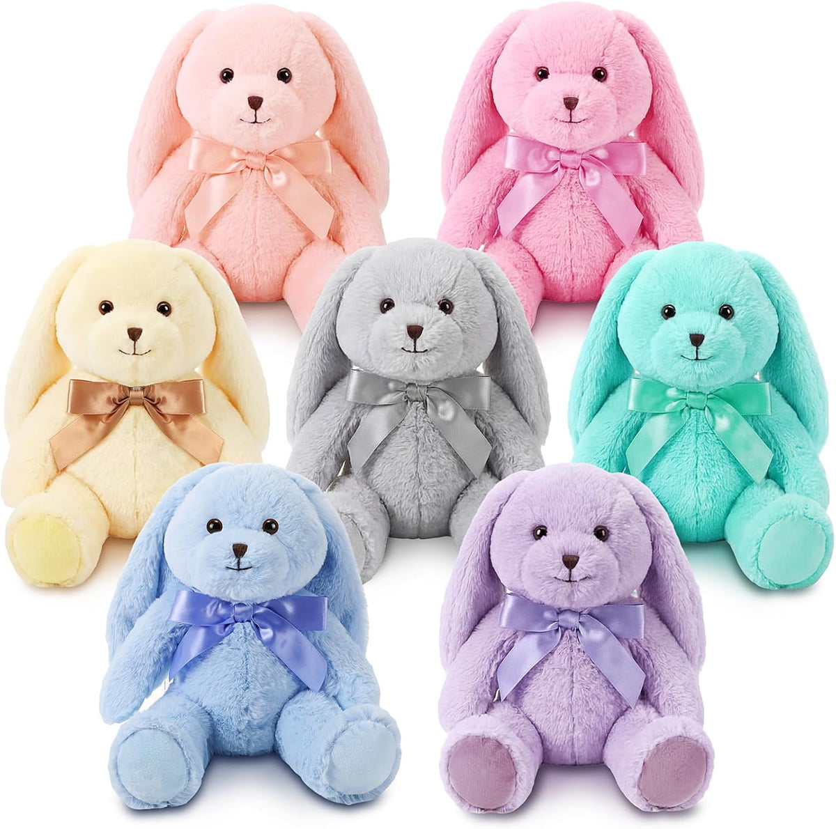 Civaner 7 piezas de animales de peluche a granel de 12.5 pulgadas,...