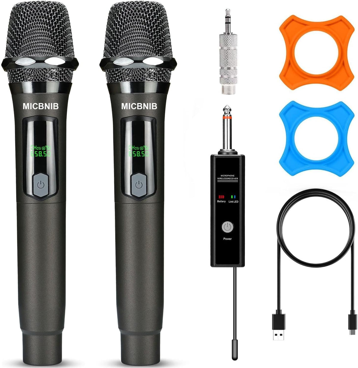 MICBNIB Micrófono inalámbrico de mano universal recargable | Conexi...