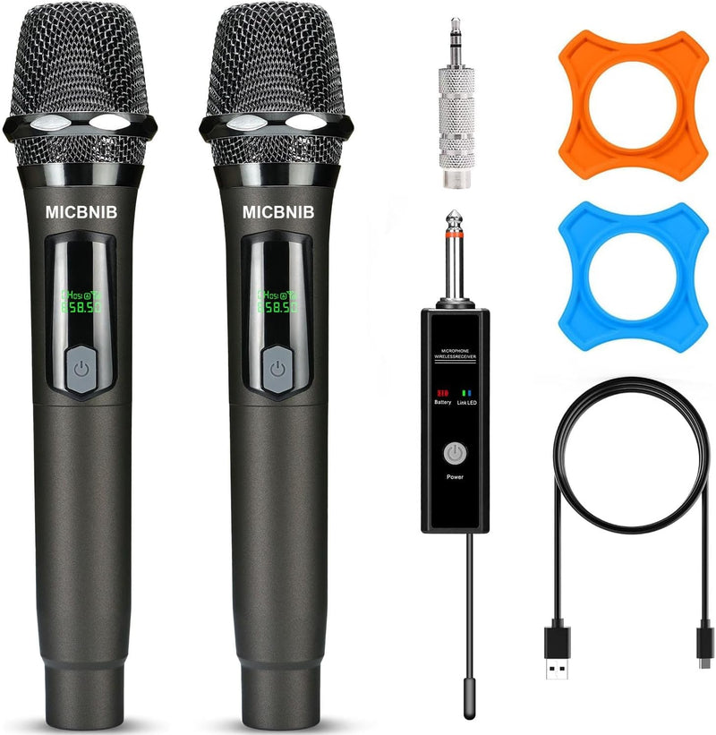 MICBNIB Micrófono inalámbrico de mano universal recargable | Conexi...