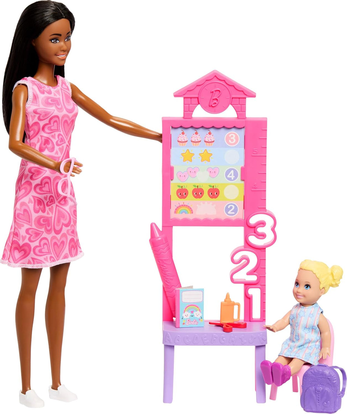 Muñeca Barbie Careers Teacher y juego temático | Muñeca de moda par...