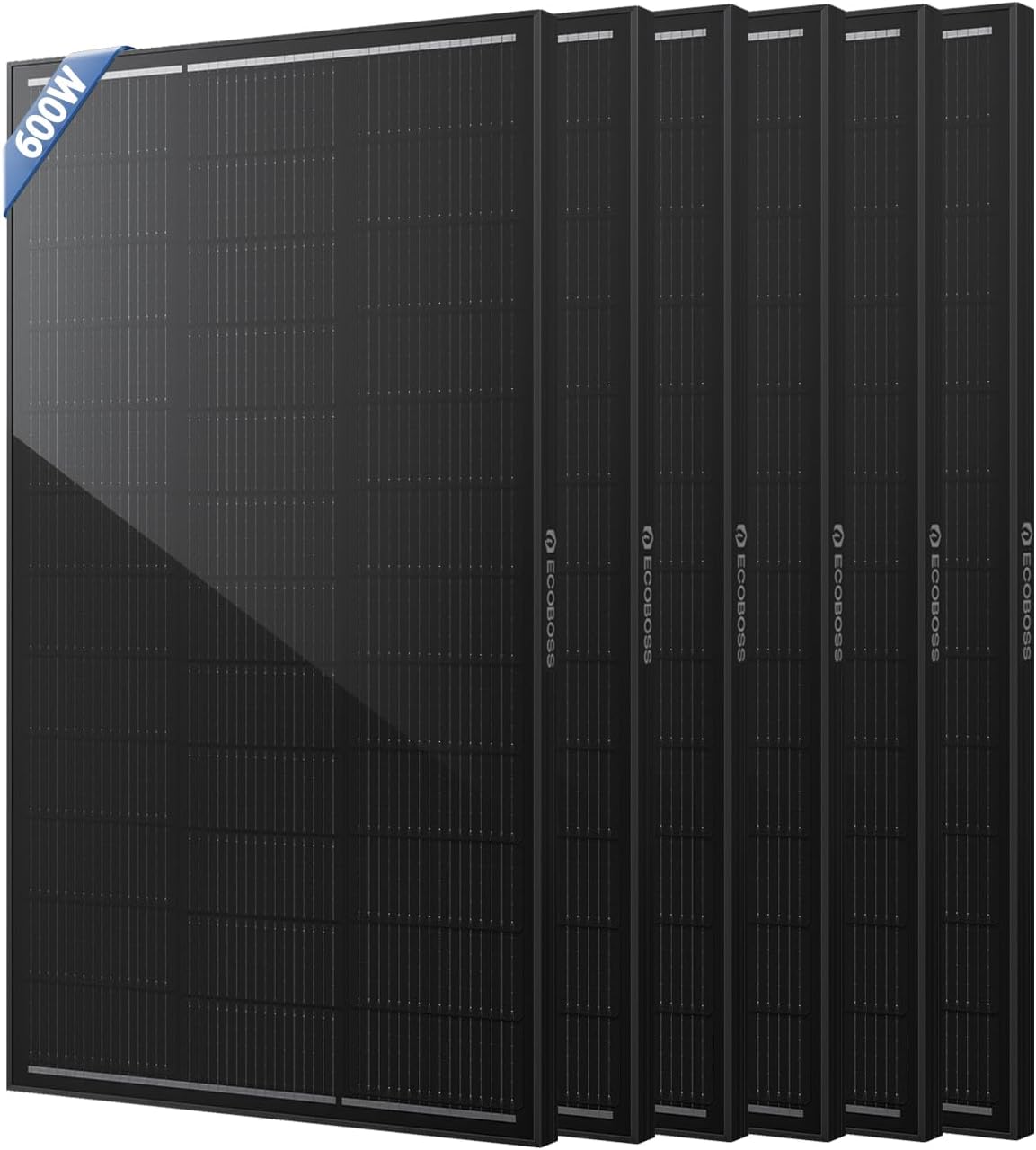 Panel solar de certificación TÜV de 600W, paquete de 6 paneles sola...