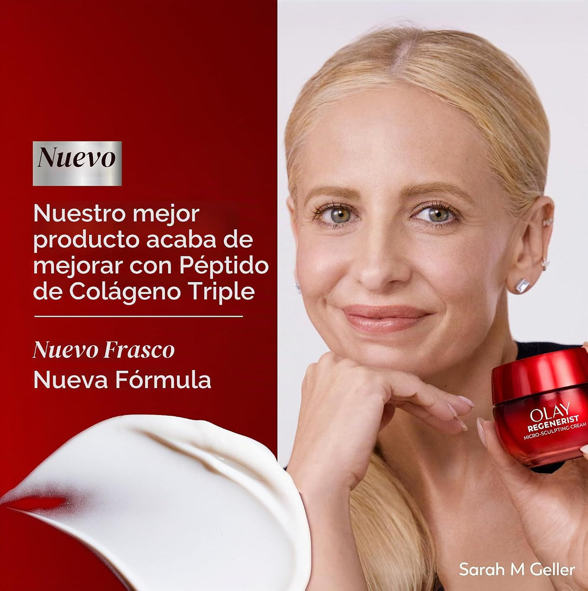 Crema micro escultora Olay Regenerist antienvejecimiento avanzado,...