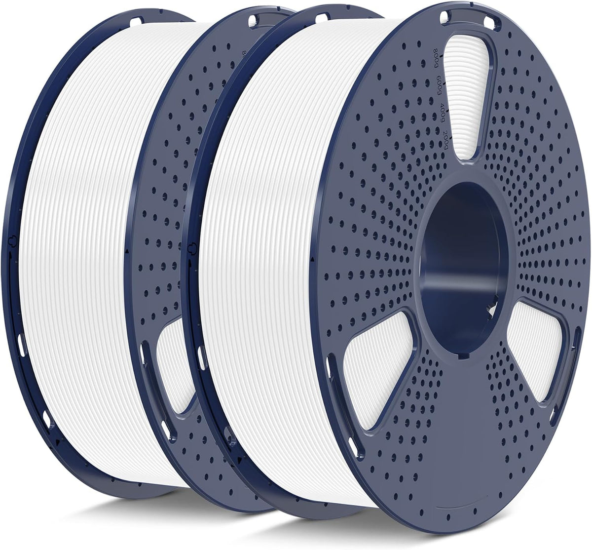 SUNLU Filamento PLA para impresora 3D, blanco, paquete de 2, 4.4 lb...