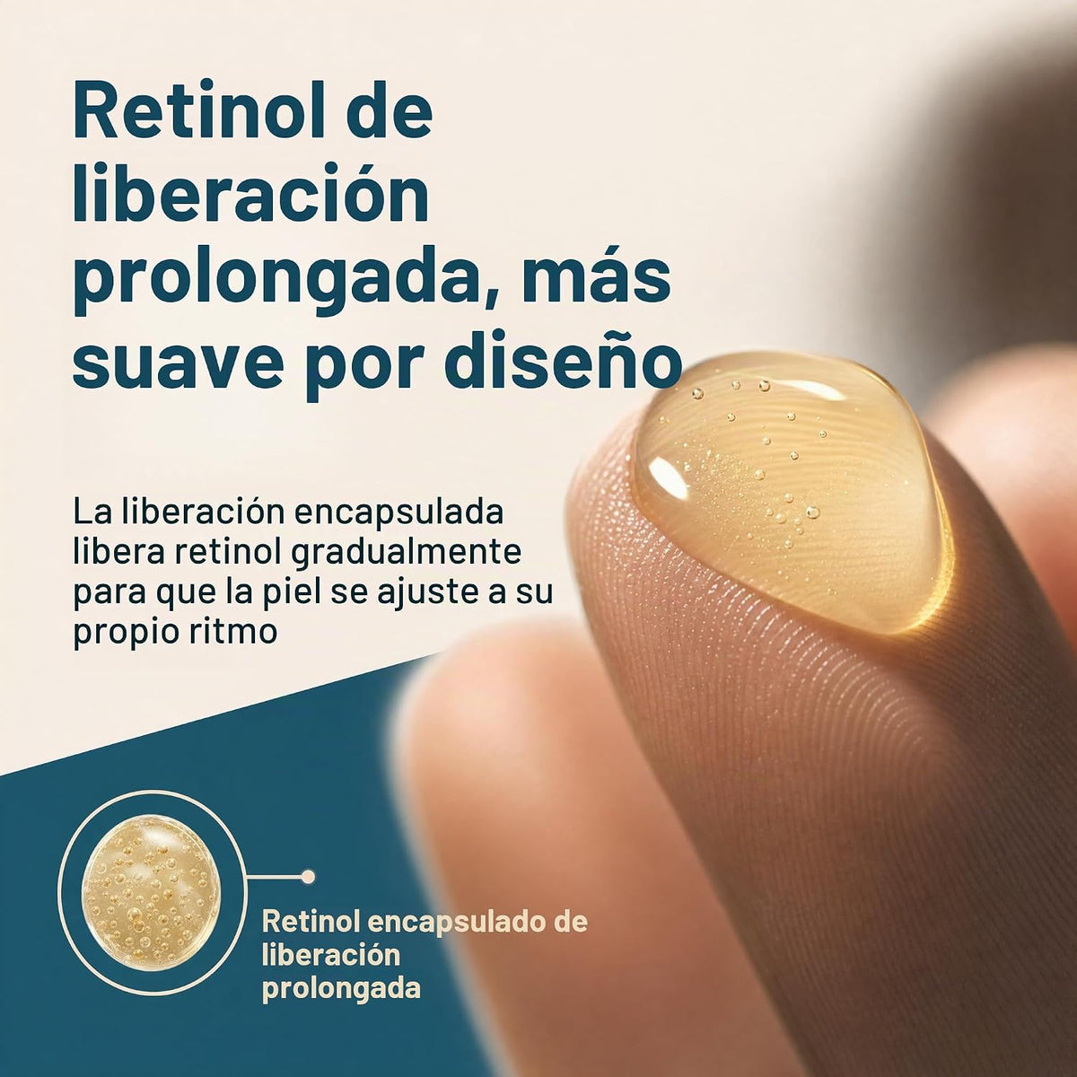 Suero de retinol para cara con ácido hialurónico y vitamina E - Par...