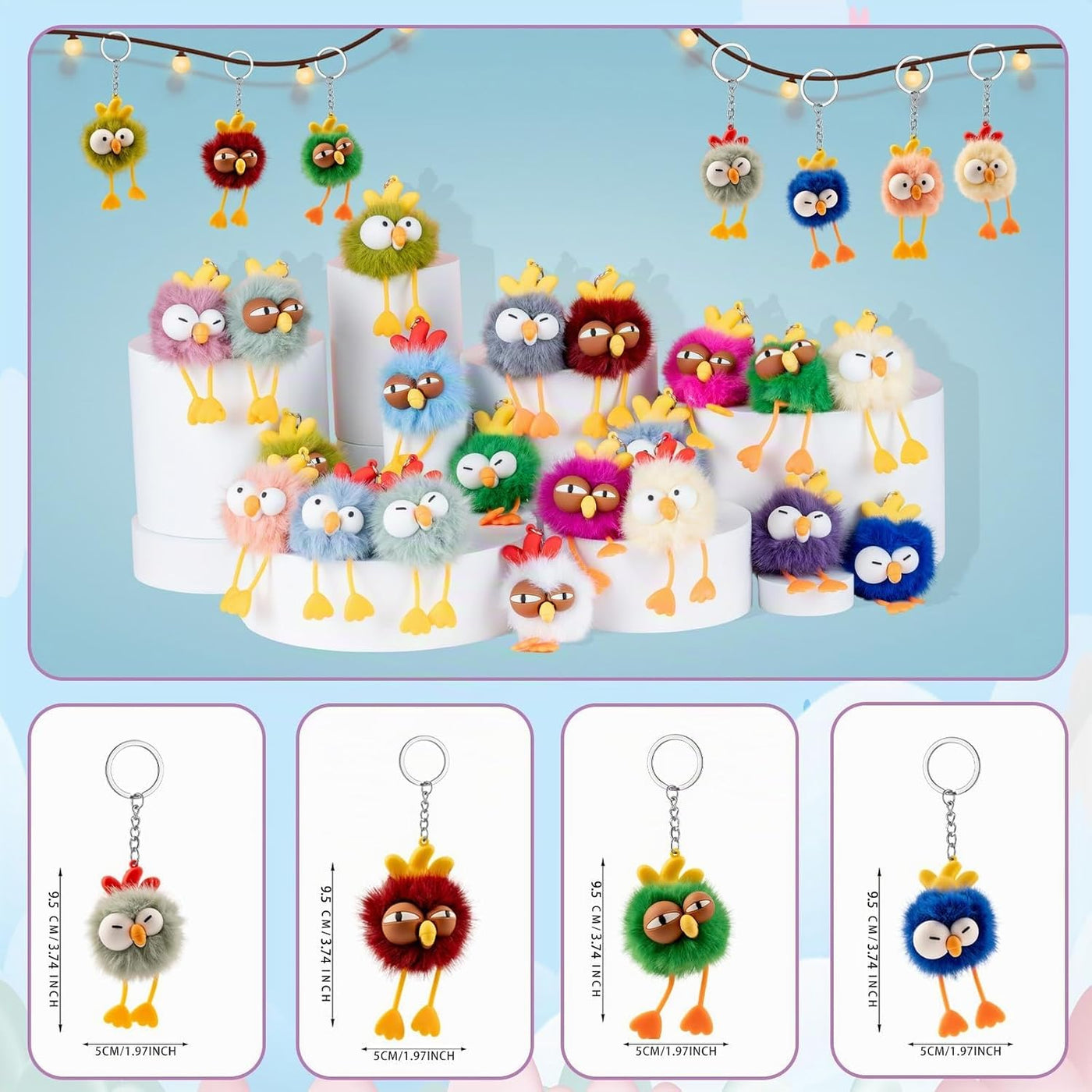 OMyFav 24 llaveros para niños, regalos de fiesta \u2013 Lindo llave...