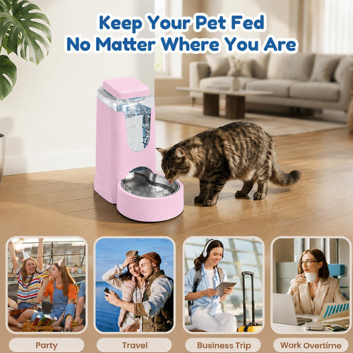 Alimentador automático para gatos de 1 galón, dispensador de agua d...