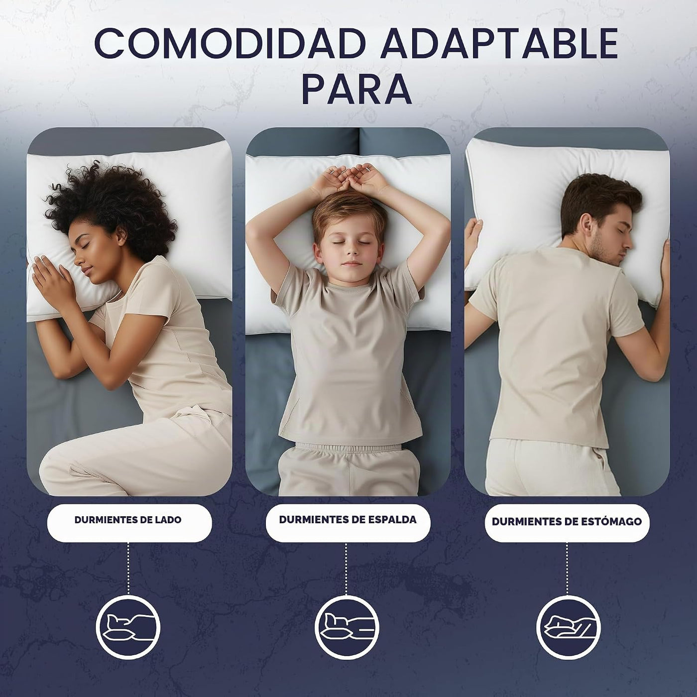 Utopia Bedding - Juego de 2 almohadas para dormir tamaño Queen (bla...
