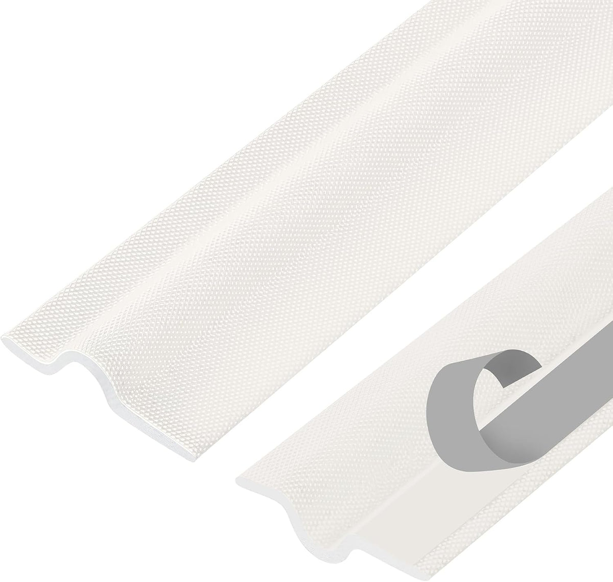 Burlete de espuma para puertas y ventanas, 17 pies de largo, autoad...