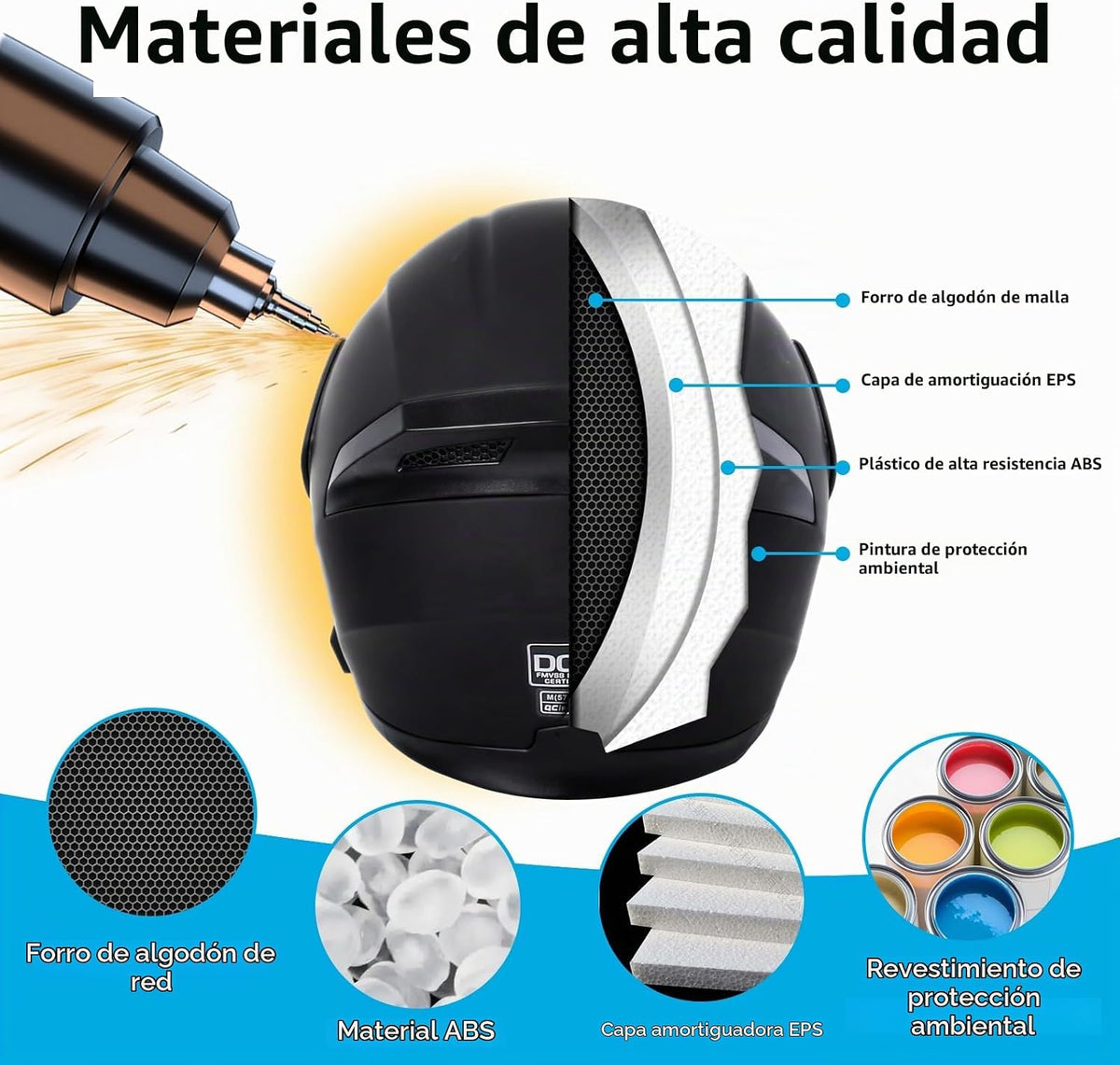 Casco de motocicleta Bluetooth modular, NVSIO, con aprobación DOT F...