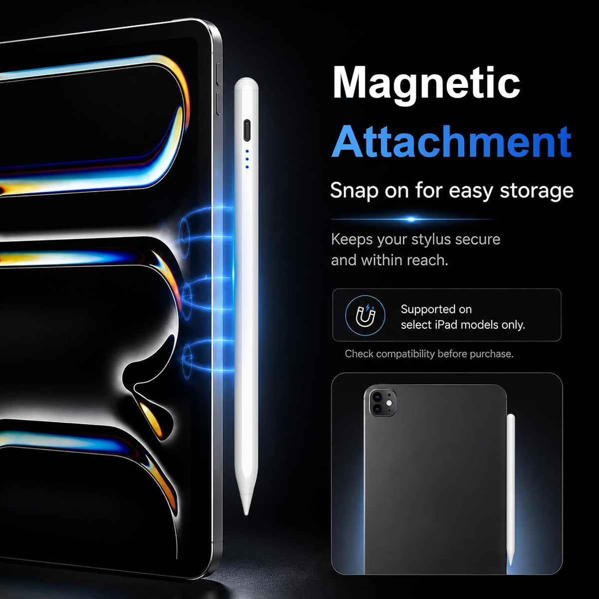 HATOKU Lápiz óptico magnético para Apple iPad 2018-2026 para tomar...