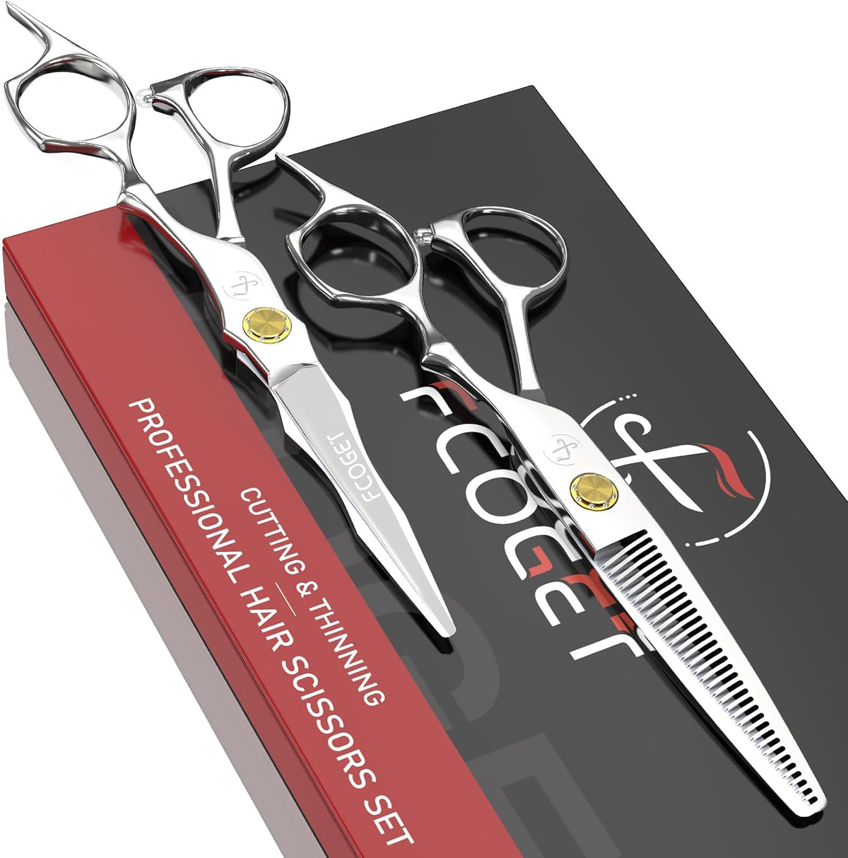 Kit de Tijeras Profesionales de Peluquería para Entresacar - Tijera...