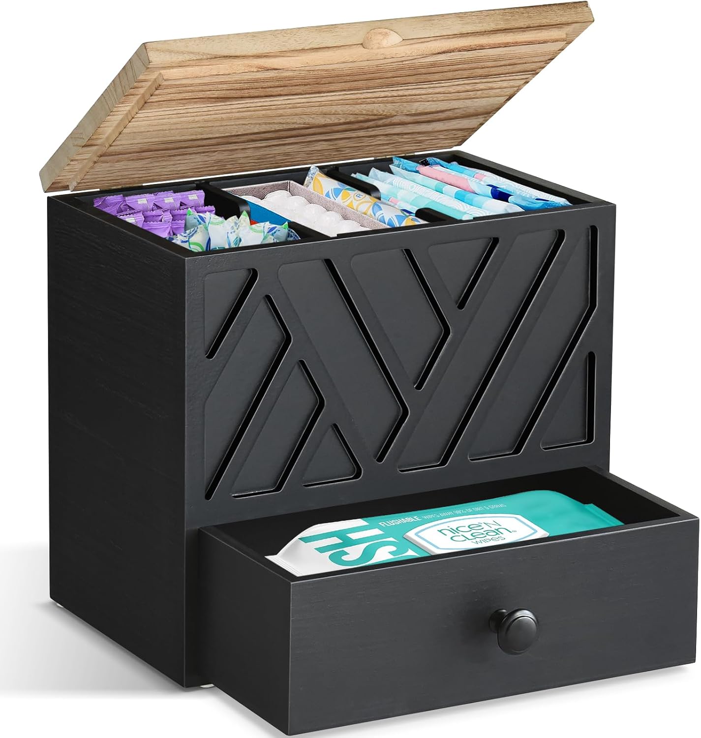 Soporte para tampones para decoración de baño, organizador de produ...