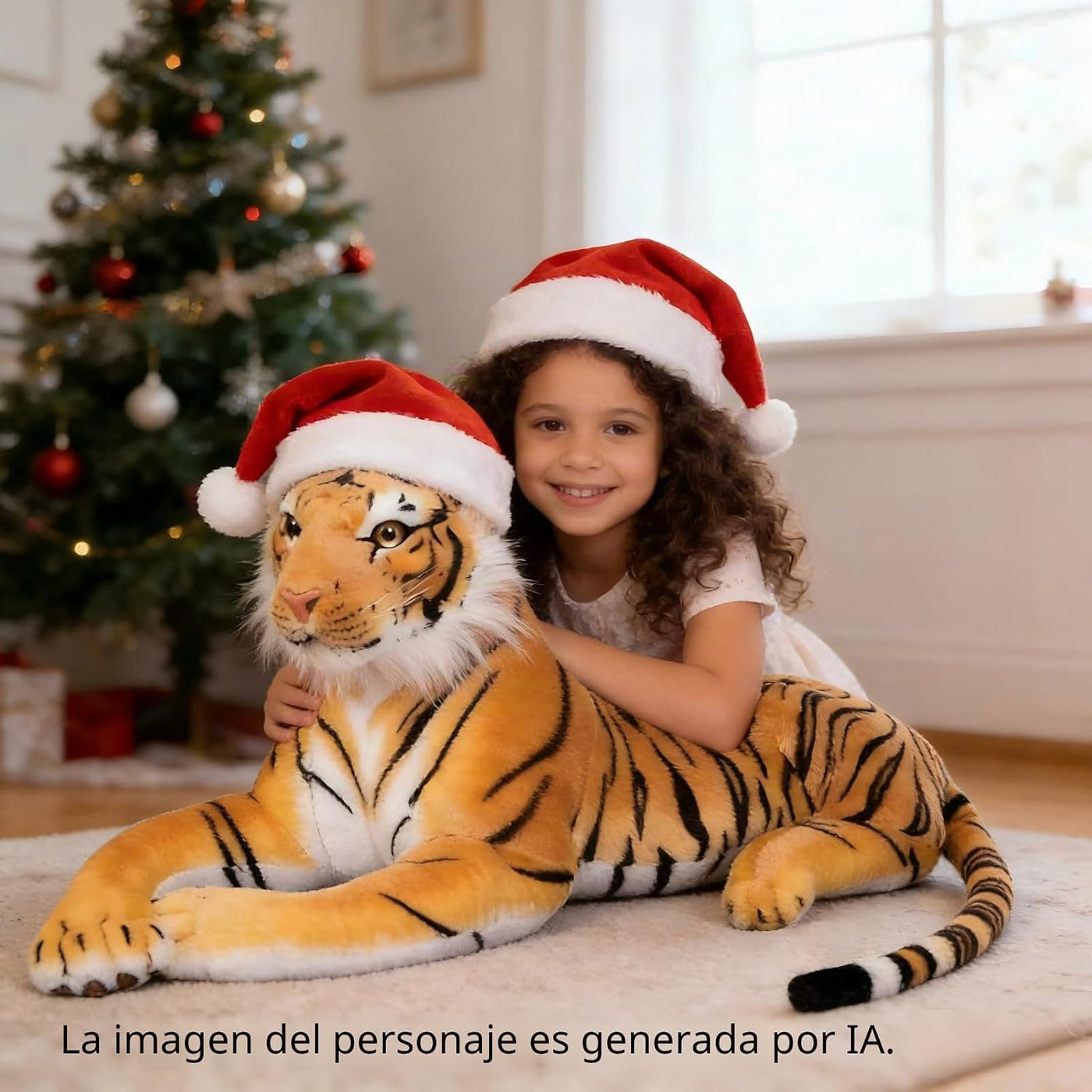 DHXSTSM Animal de peluche grande de tigre blanco - Juguete de peluc...