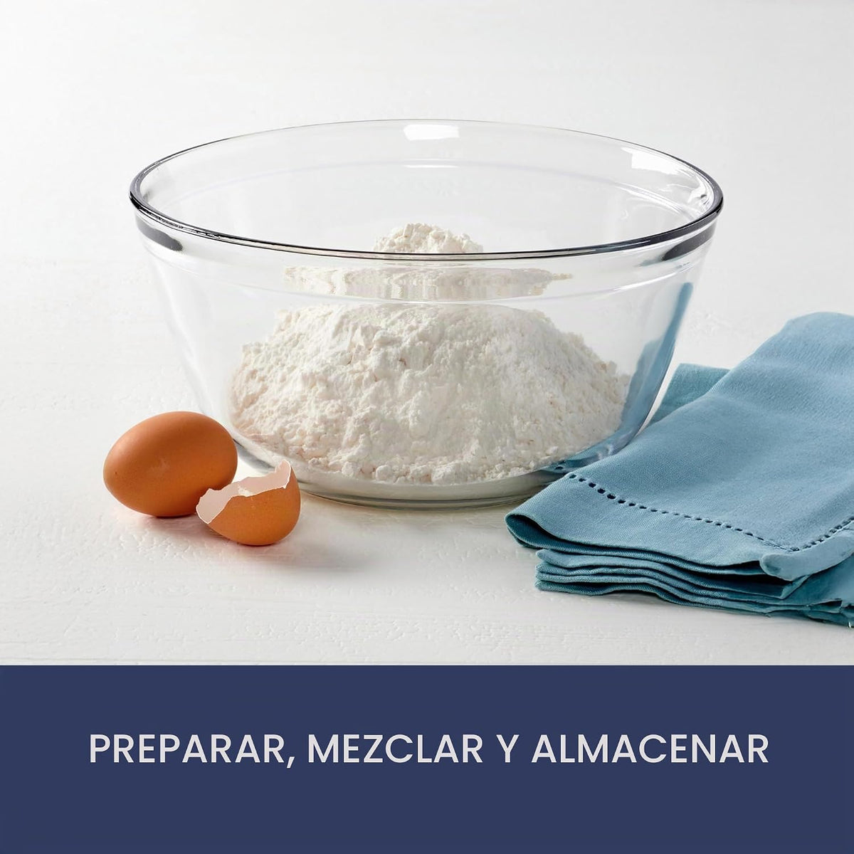 Anchor Hocking - Tazón de vidrio para mezclar, de 1.5 cuartos de ga...