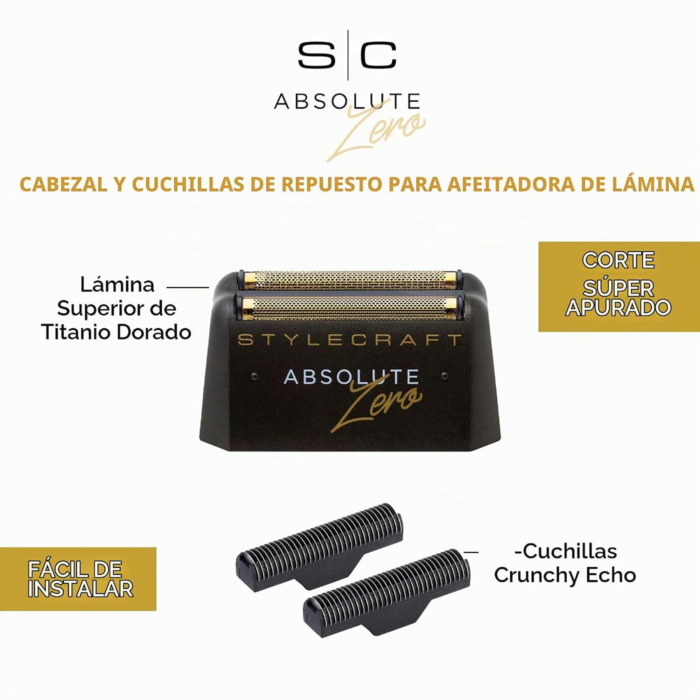StyleCraft Afeitadora Absolute Zero Foil \u2013 Afeitado cerrado y...