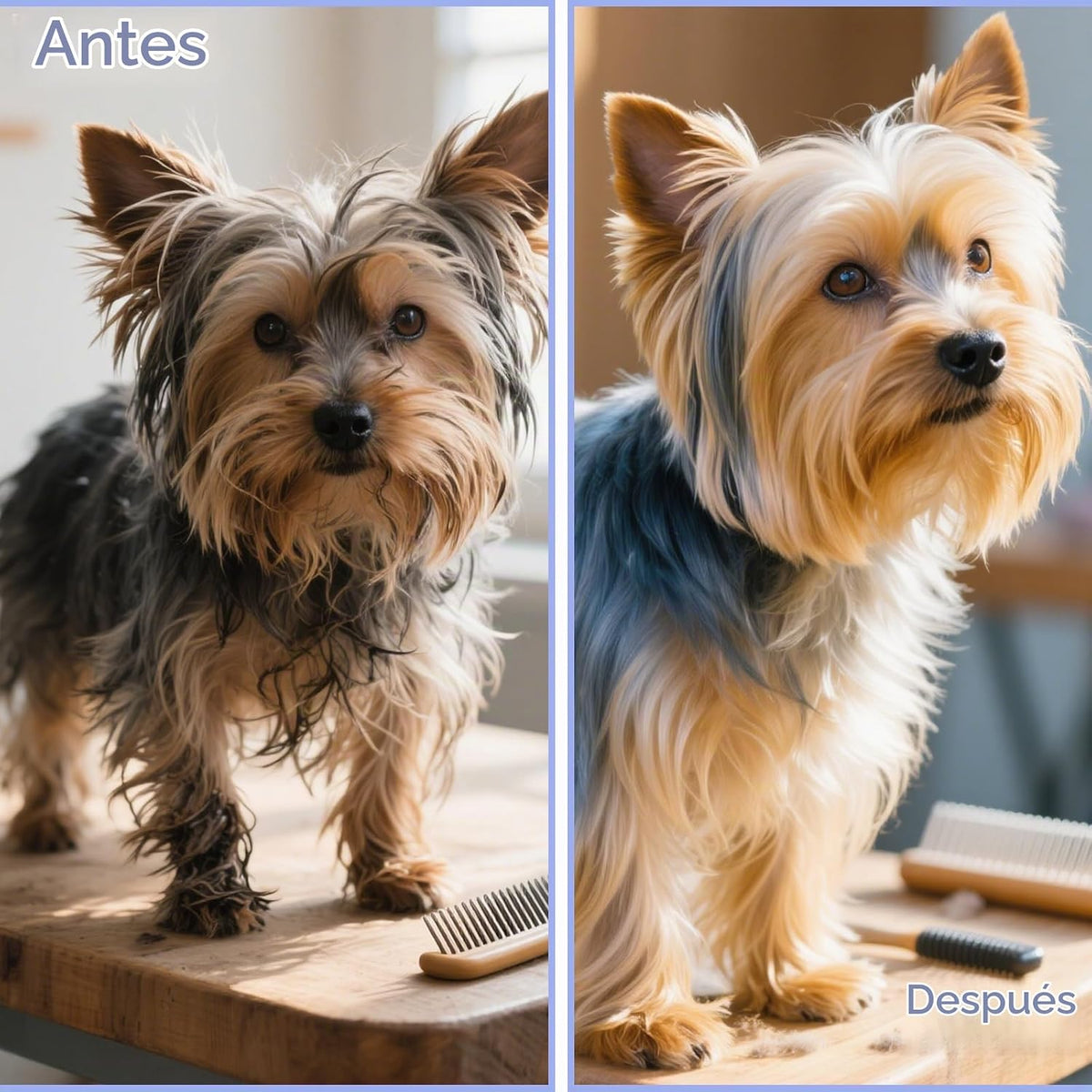 Cepillo de cerdas suaves en forma de nube para perros pequeños, dis...