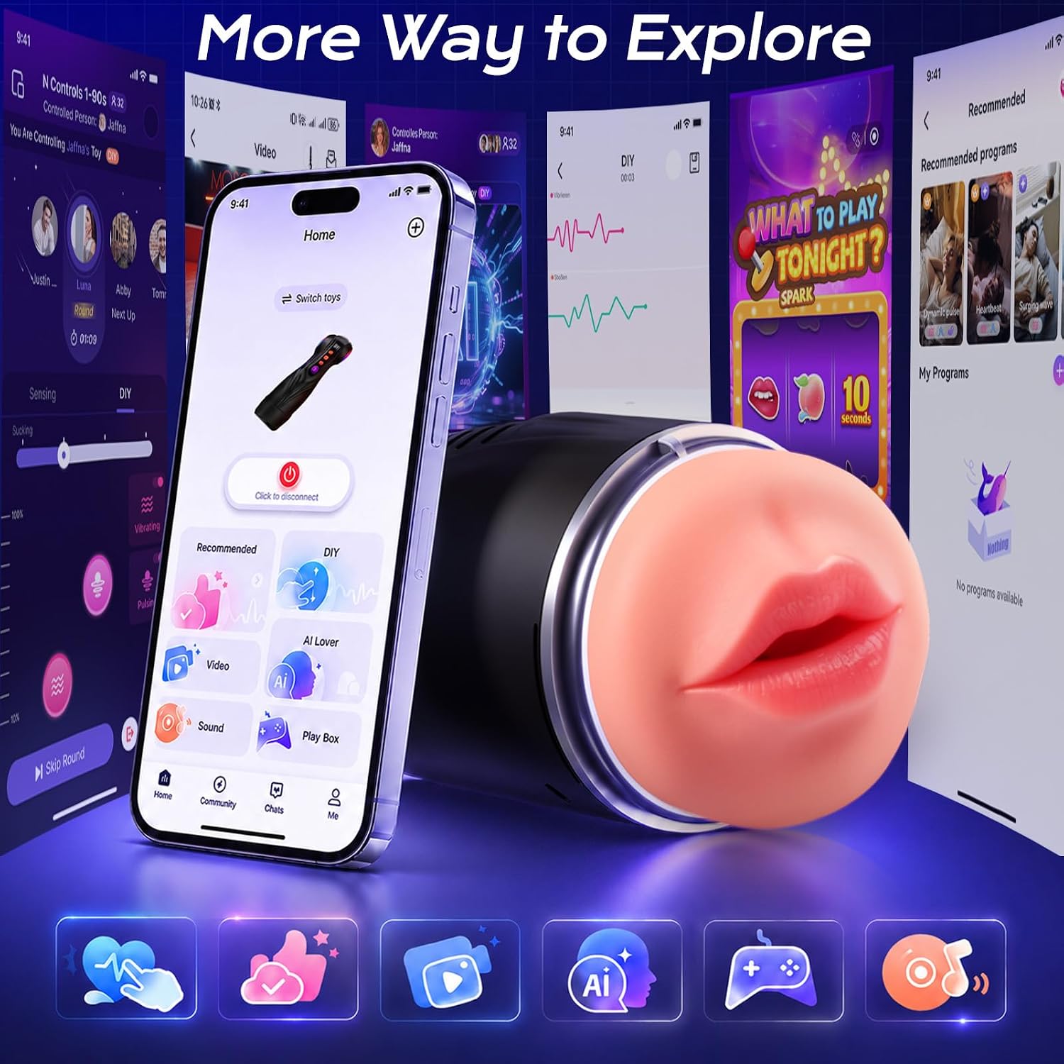 Uoffile Masturbador masculino Juguetes sexuales para hombres \u2013...