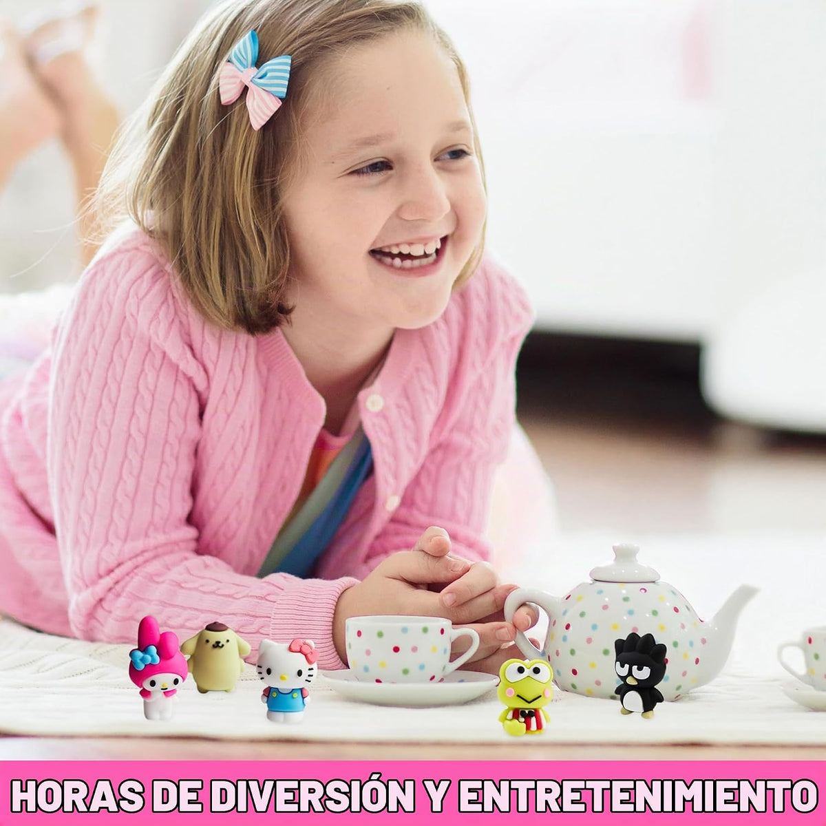 Caja de figuras sorpresa de Hello Kitty y amigos con 24 piezas de f...