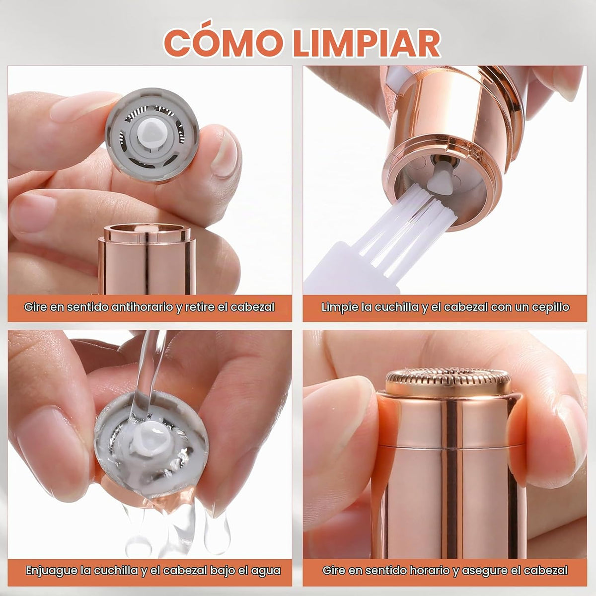 Removedor de vello facial para mujeres, afeitadora para mujeres sin...