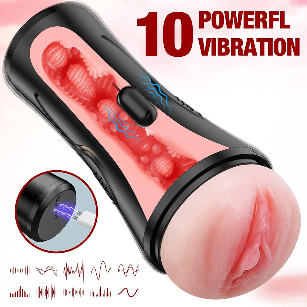 Juguetes sexuales masculinos para adultos, masturbador vibrador, va...
