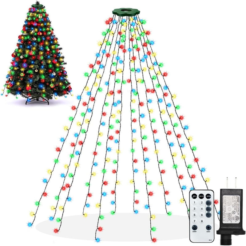 Luces para árbol de Navidad, luces de decoración de árbol, luces de...