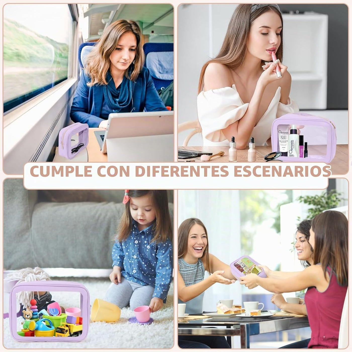 YOPCDJ Juego de 5 bolsas organizadoras para pañales, bolsa de aseo...