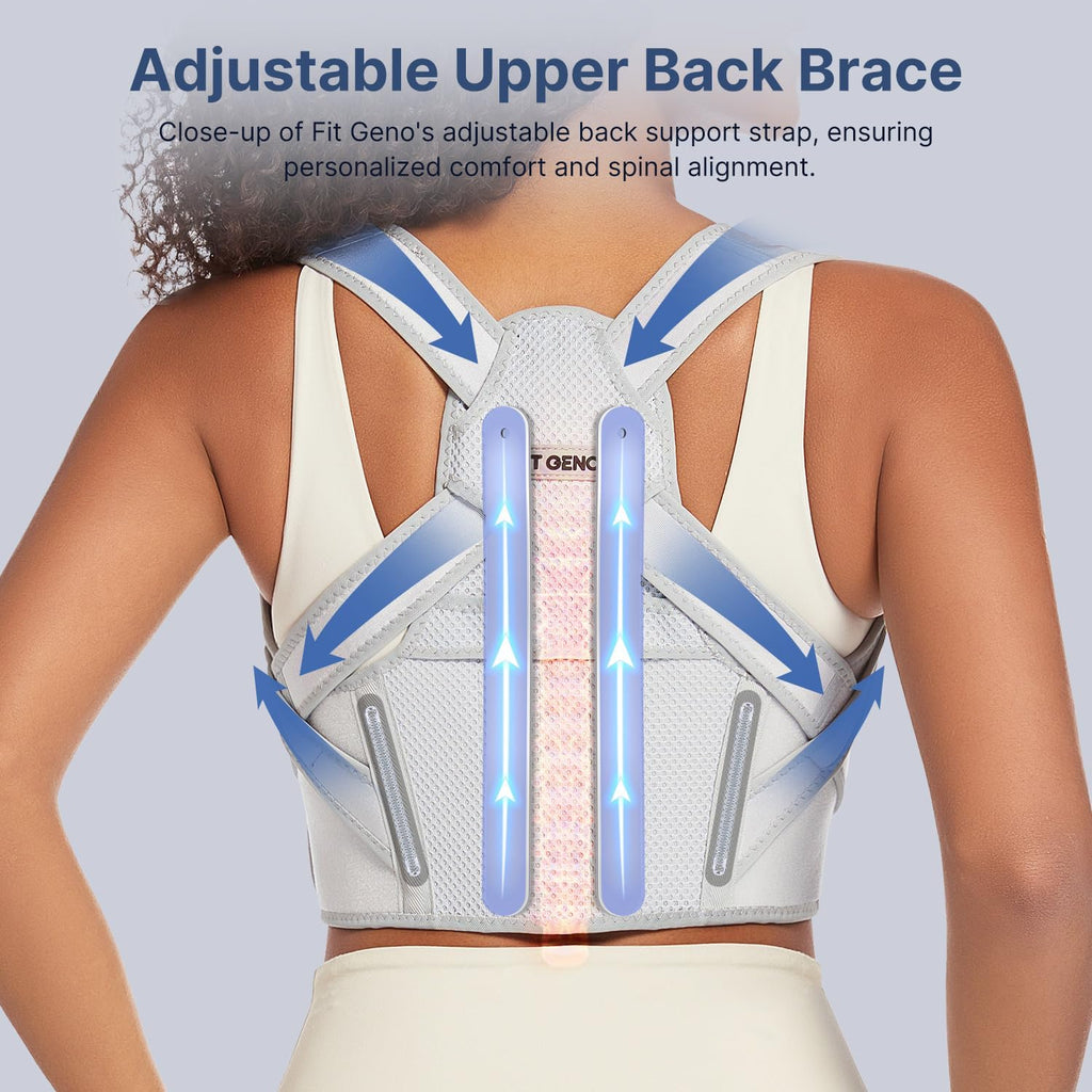 Corrector de postura Fit Geno para mujer Lite, soporte superior de...
