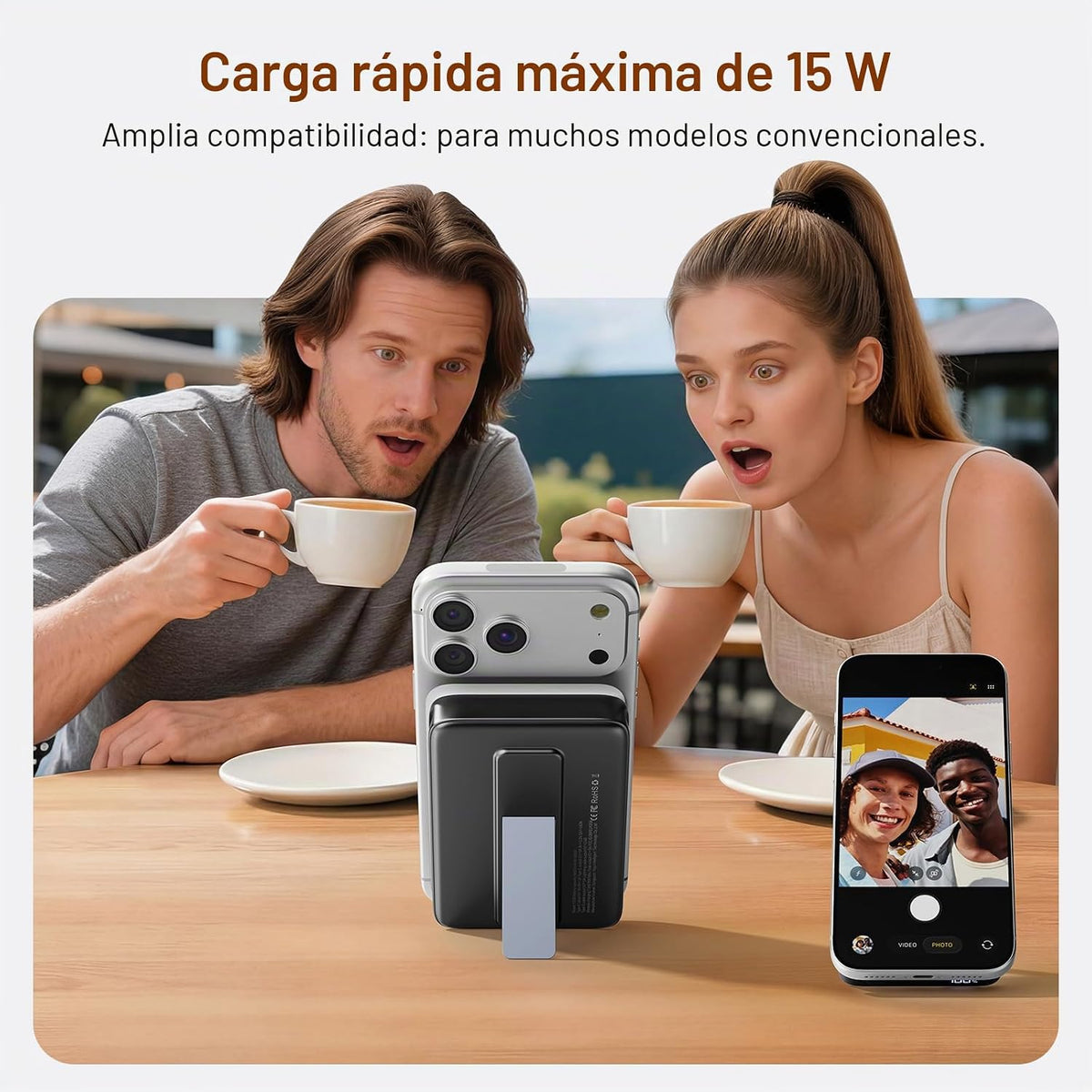Cargador portátil magnético 10000mAh, banco de energía 22.5W con ca...